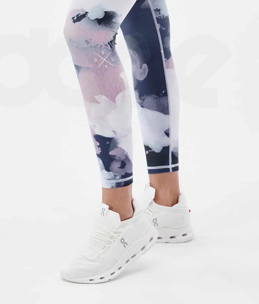 Navy Women's Dope Razor Leggings | NZ_D2015