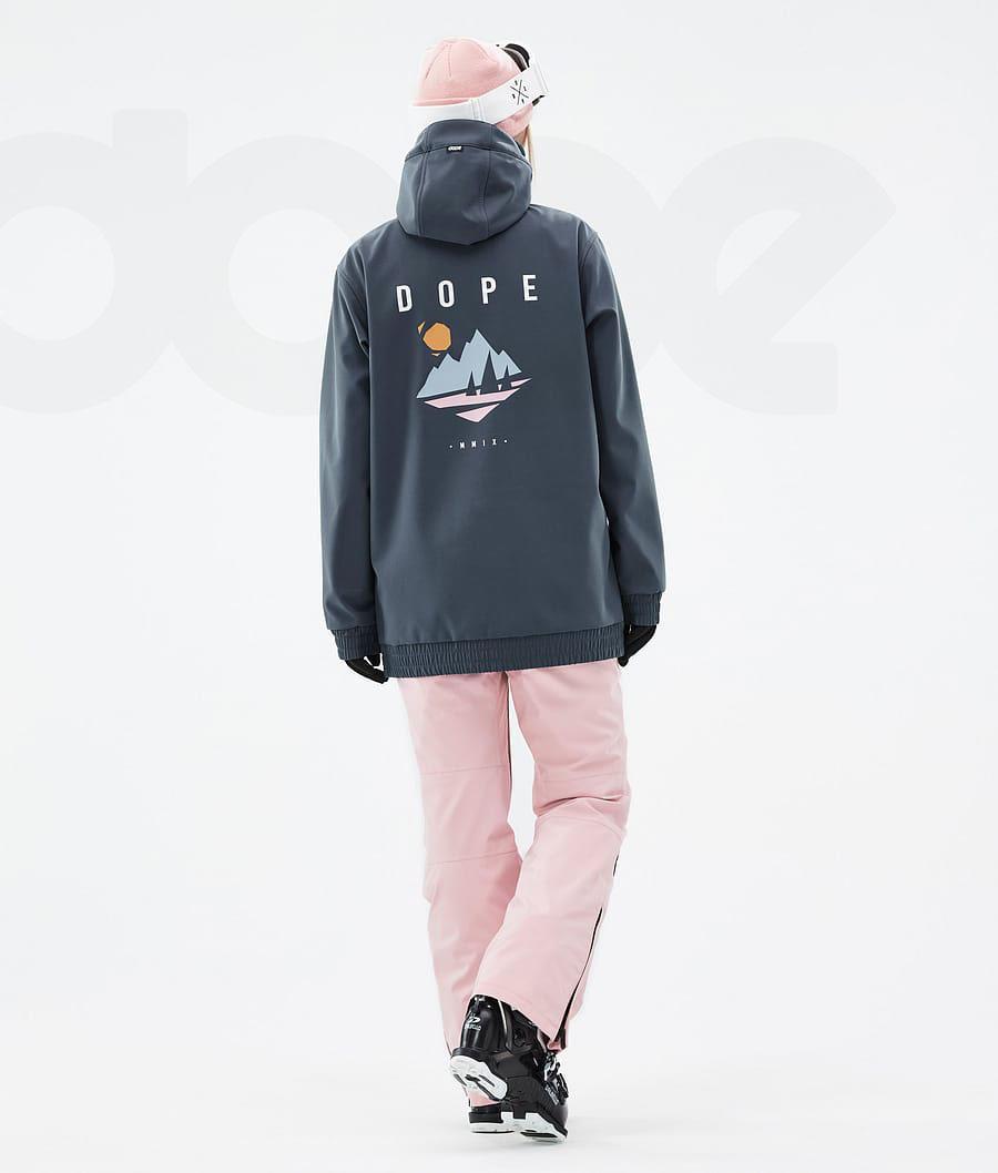 Navy Women's Dope Yeti W Ski Jackets | NZ_D1642