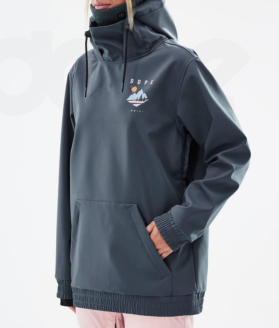 Navy Women's Dope Yeti W Snowboard Jackets | NZ_D2259