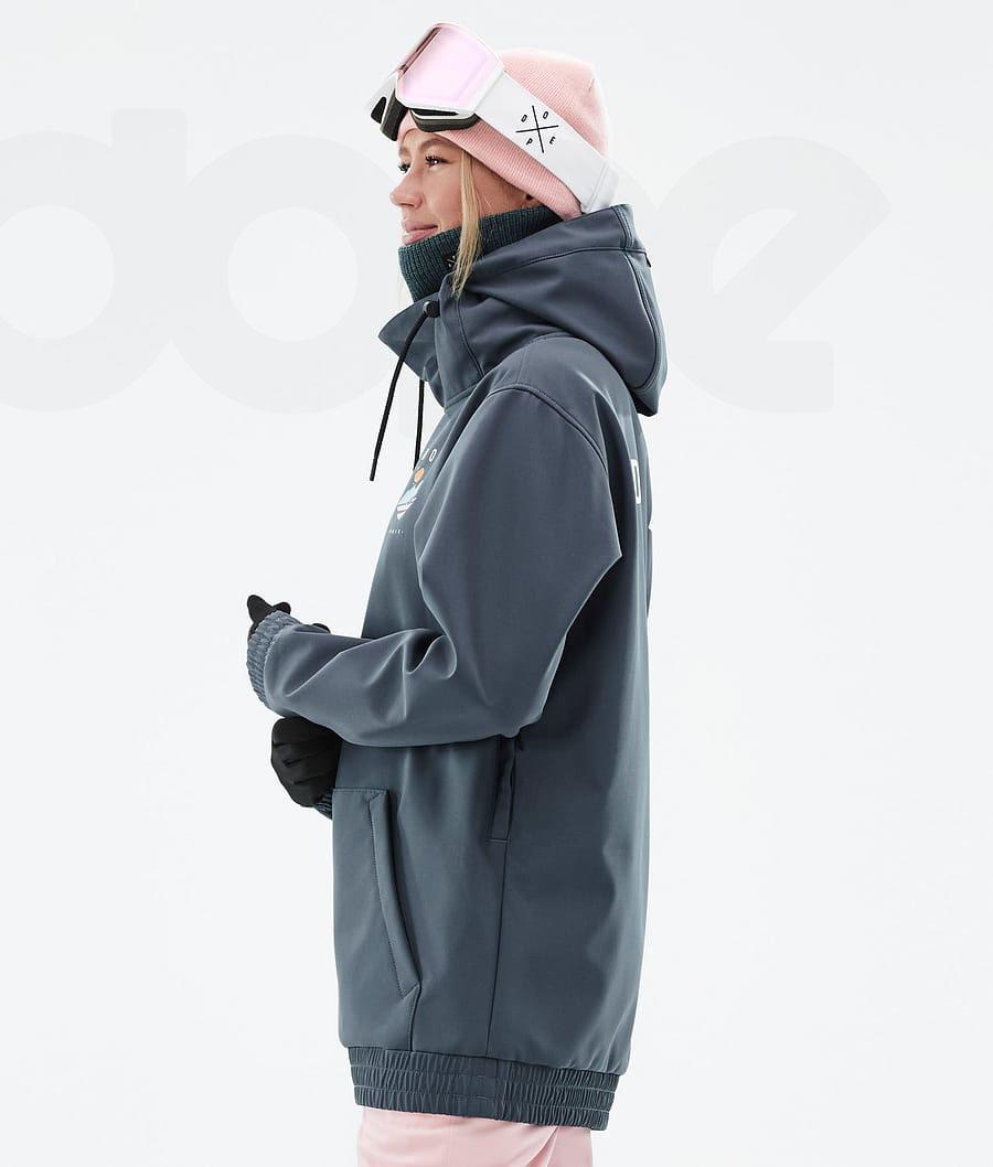 Navy Women's Dope Yeti W Snowboard Jackets | NZ_D2259