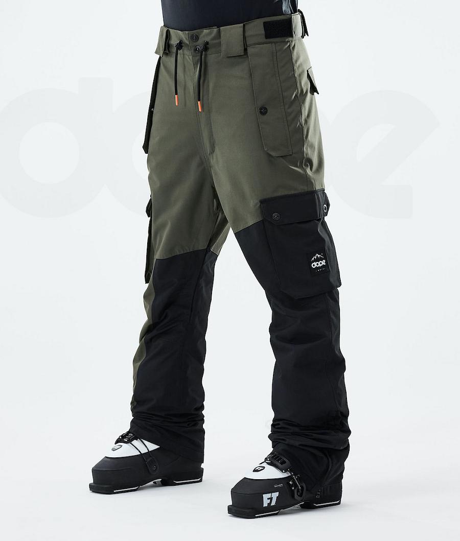 Olive / Black Men\'s Dope Adept 2021 Ski Pants | NZ_D1679