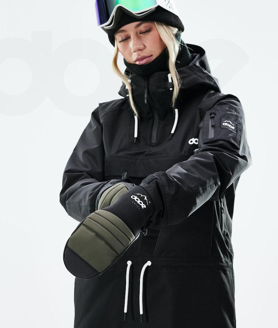 Olive Men's Dope Ace 2021 Snowboard Gloves | NZ_D1268