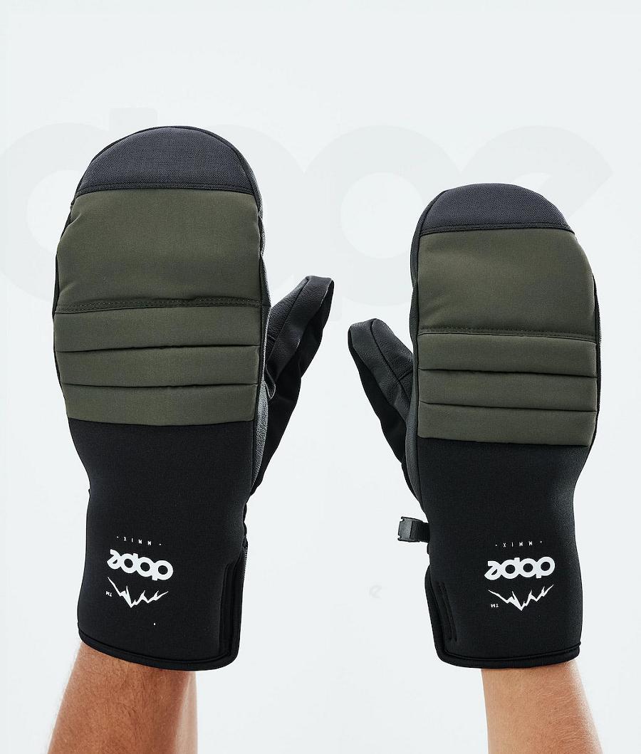 Olive Men\'s Dope Ace 2021 Snowboard Gloves | NZ_D1268