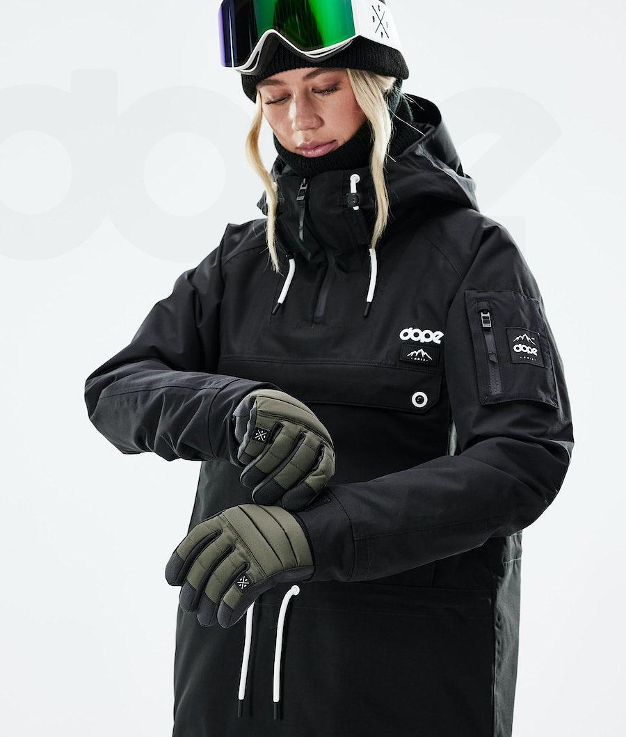 Olive Men's Dope Ace 2021 Snowboard Gloves | NZ_D1823