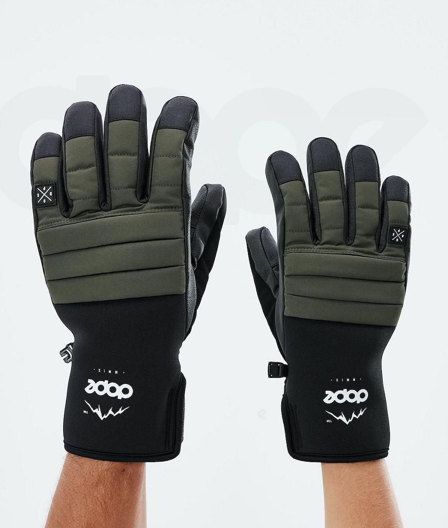 Olive Men\'s Dope Ace 2021 Snowboard Gloves | NZ_D1823