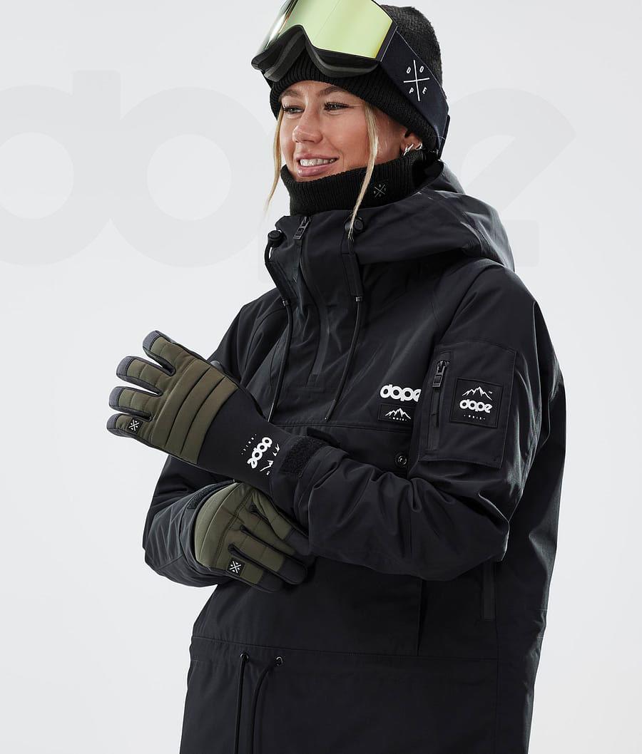 Olive Men's Dope Ace Snowboard Gloves | NZ_D2307