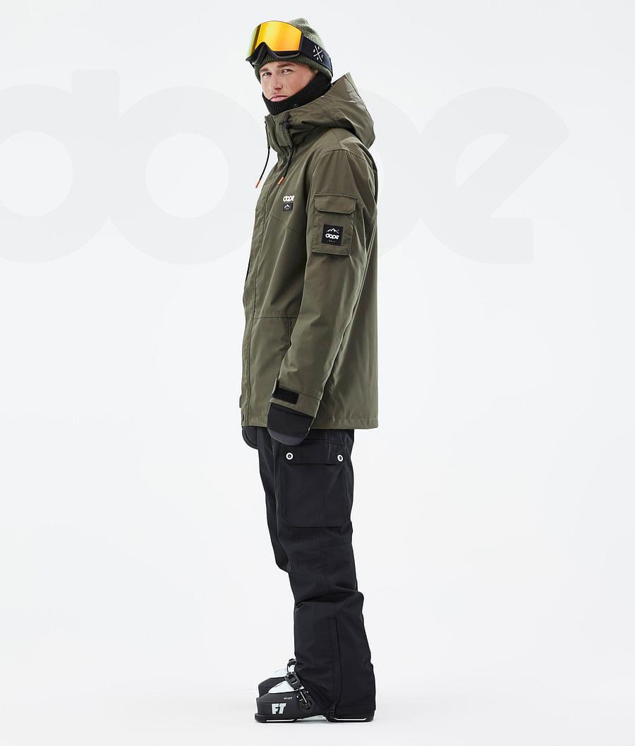 Olive Men's Dope Adept Ski Jackets | NZ_D1483