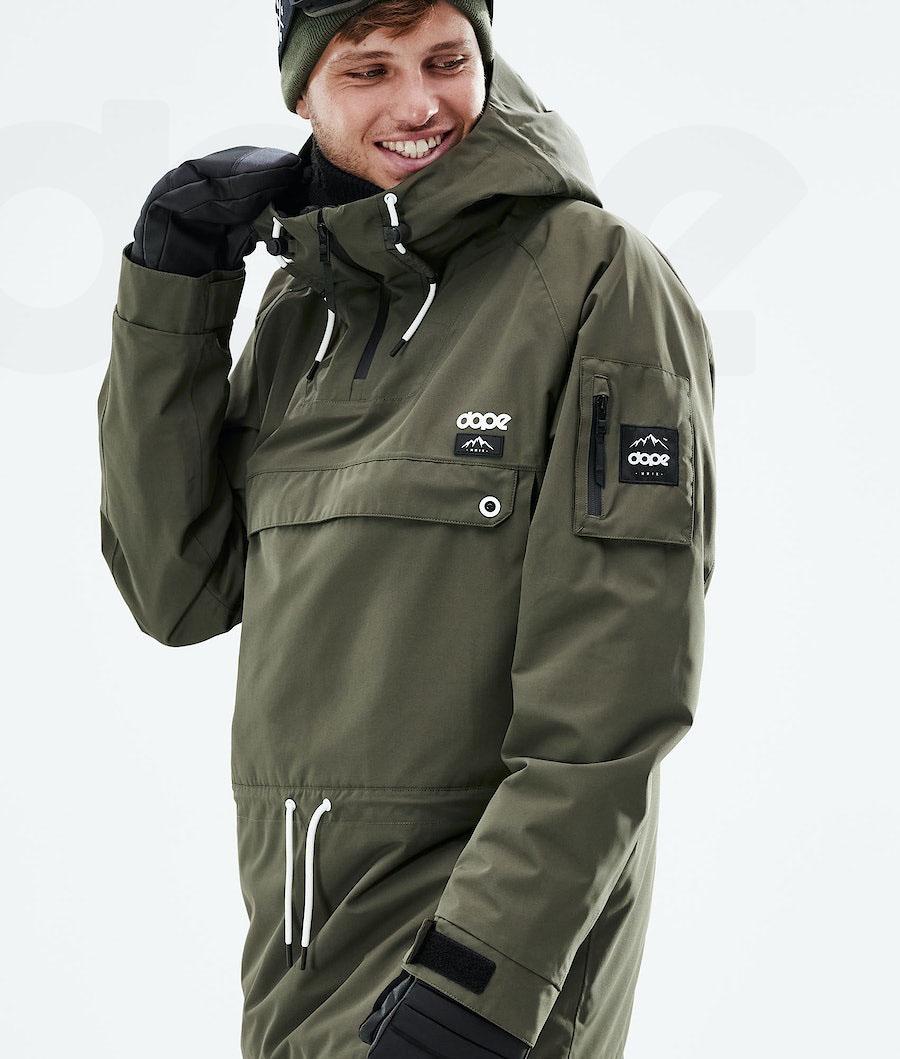 Olive Men's Dope Annok 2021 Snowboard Jackets | NZ_D1511