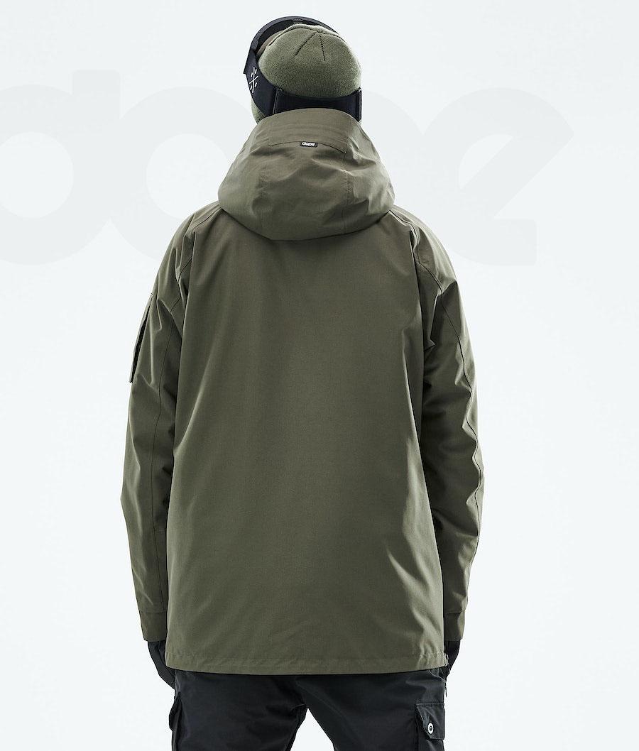 Olive Men's Dope Annok 2021 Snowboard Jackets | NZ_D1511