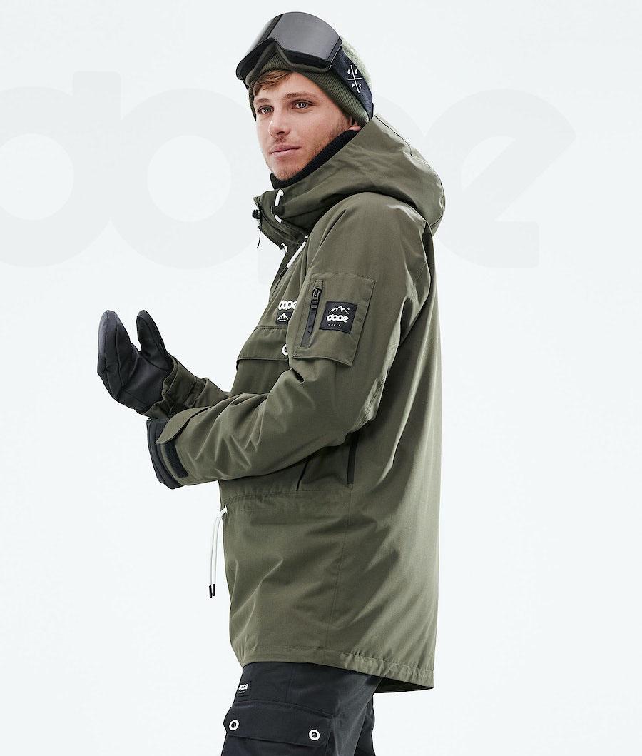 Olive Men's Dope Annok 2021 Snowboard Jackets | NZ_D1511