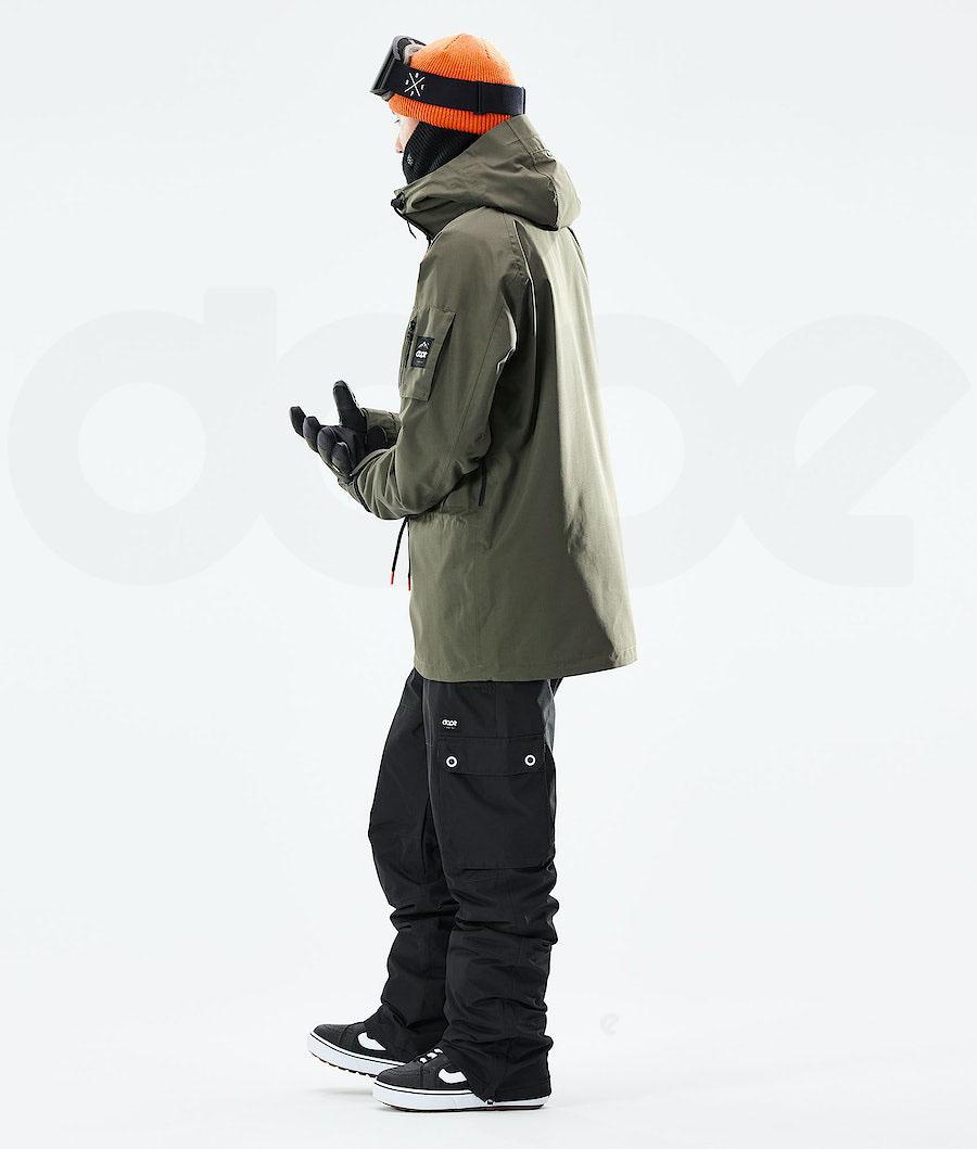 Olive Men's Dope Annok 2021 Snowboard Jackets | NZ_D2418