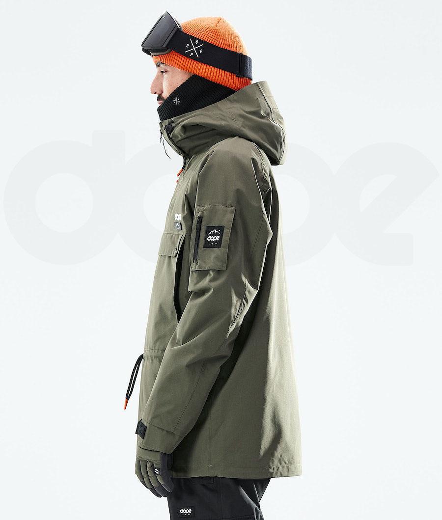 Olive Men's Dope Annok 2021 Snowboard Jackets | NZ_D2418