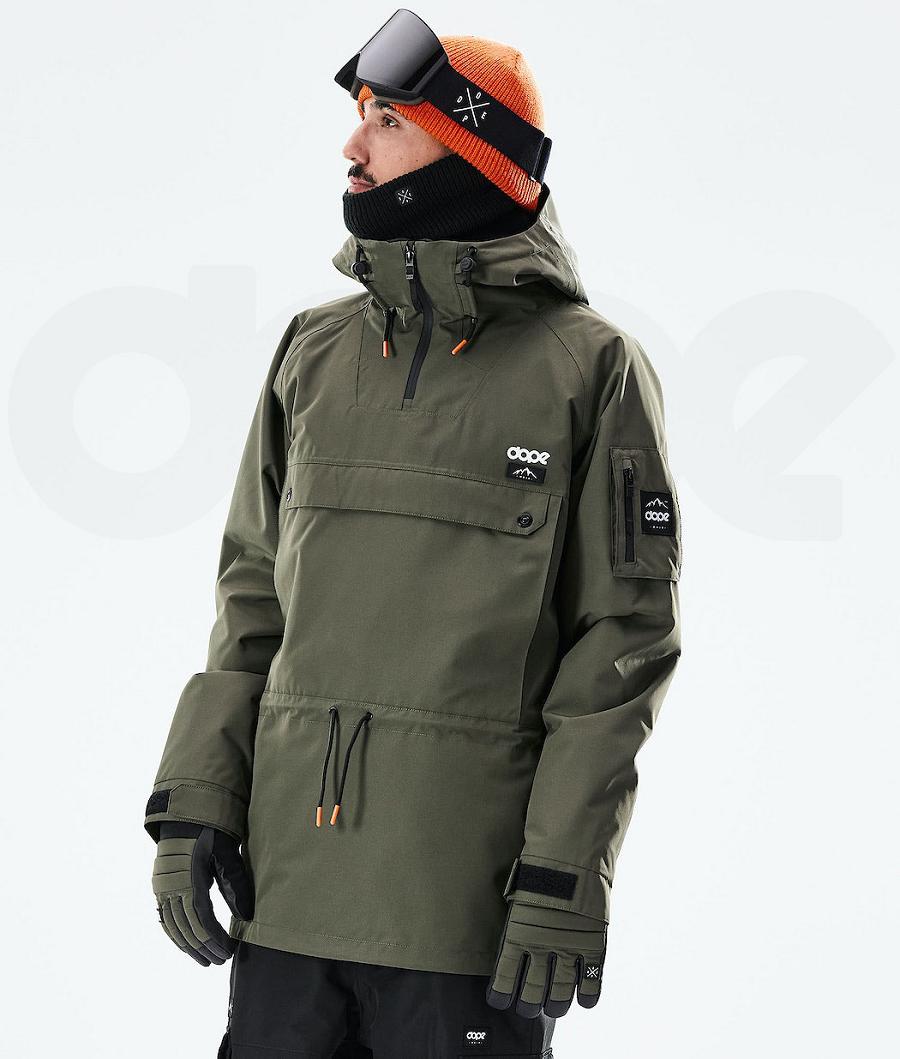 Olive Men\'s Dope Annok 2021 Snowboard Jackets | NZ_D2418