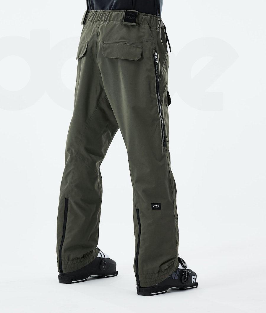 Olive Men's Dope Antek 2021 Ski Pants | NZ_D1322