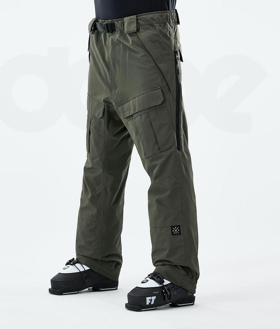 Olive Men\'s Dope Antek 2021 Ski Pants | NZ_D1322