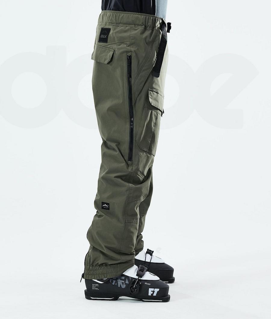 Olive Men's Dope Antek Ski Pants | NZ_D1309