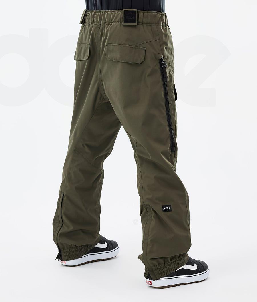 Olive Men's Dope Antek Snowboard Pants | NZ_D1635