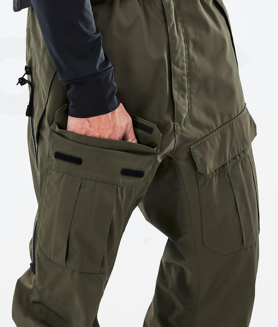 Olive Men's Dope Antek Snowboard Pants | NZ_D1635