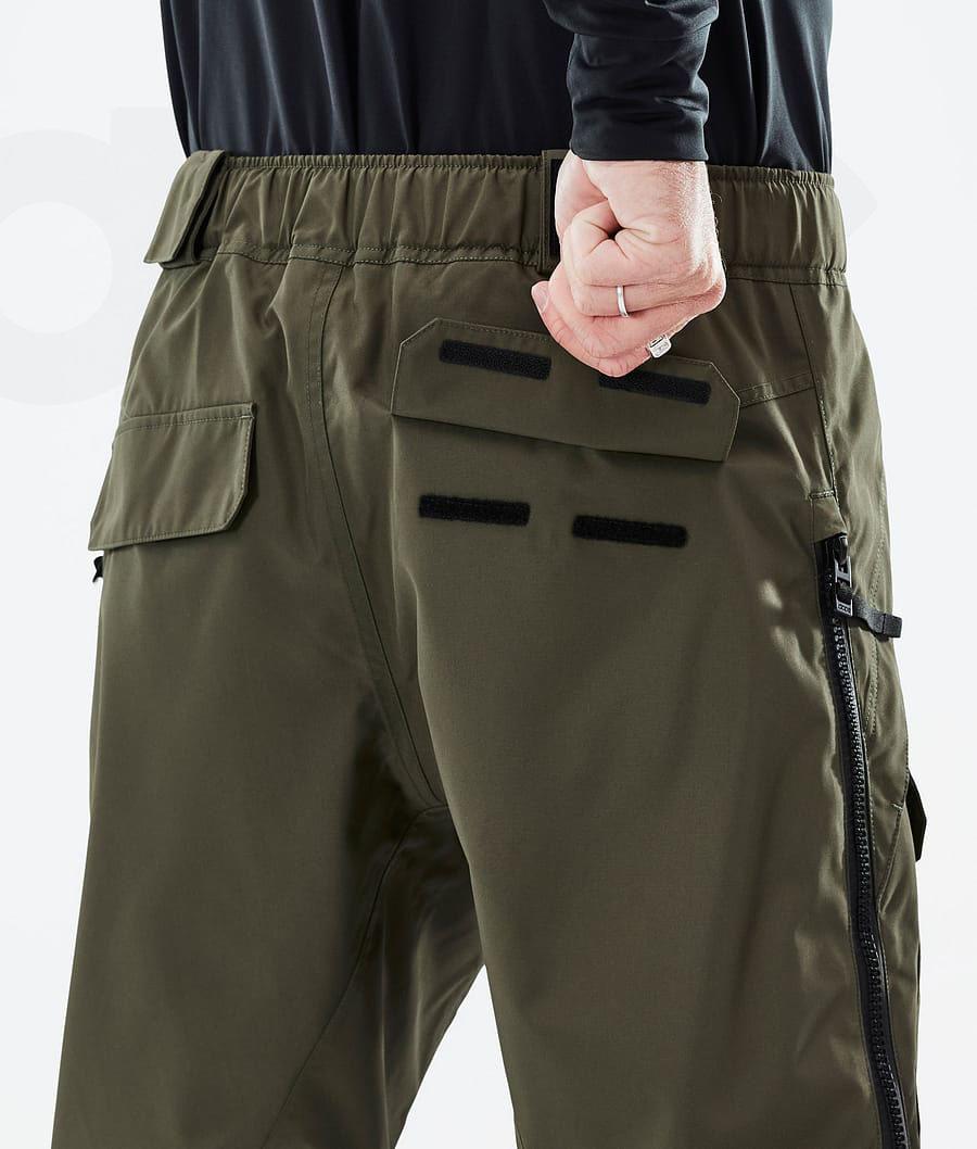 Olive Men's Dope Antek Snowboard Pants | NZ_D1635