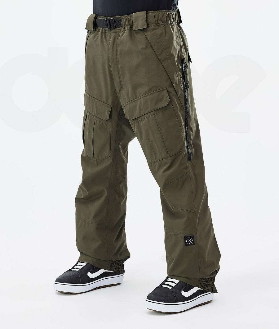 Olive Men\'s Dope Antek Snowboard Pants | NZ_D1635