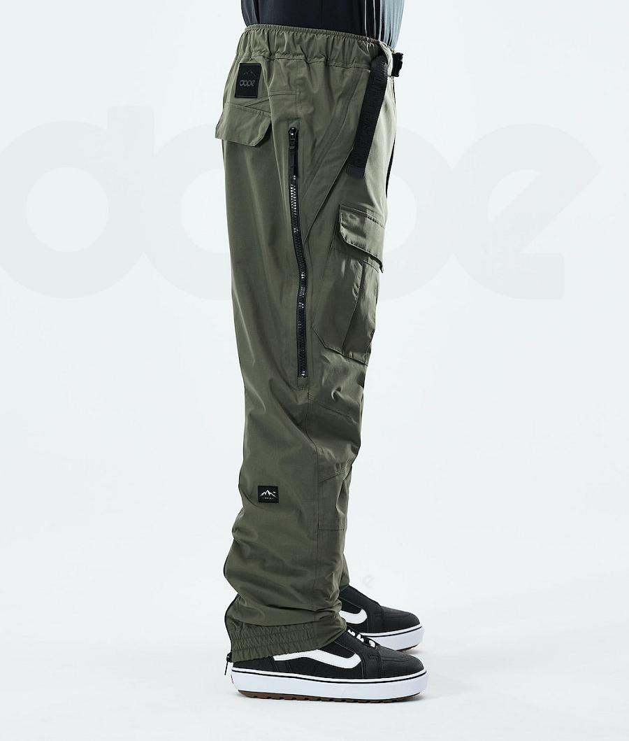 Olive Men's Dope Antek Snowboard Pants | NZ_D1686