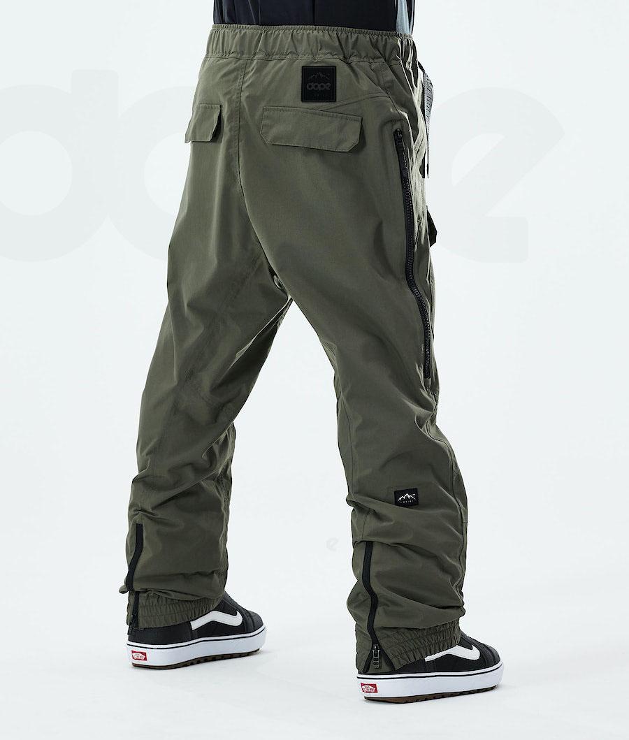 Olive Men's Dope Antek Snowboard Pants | NZ_D1686
