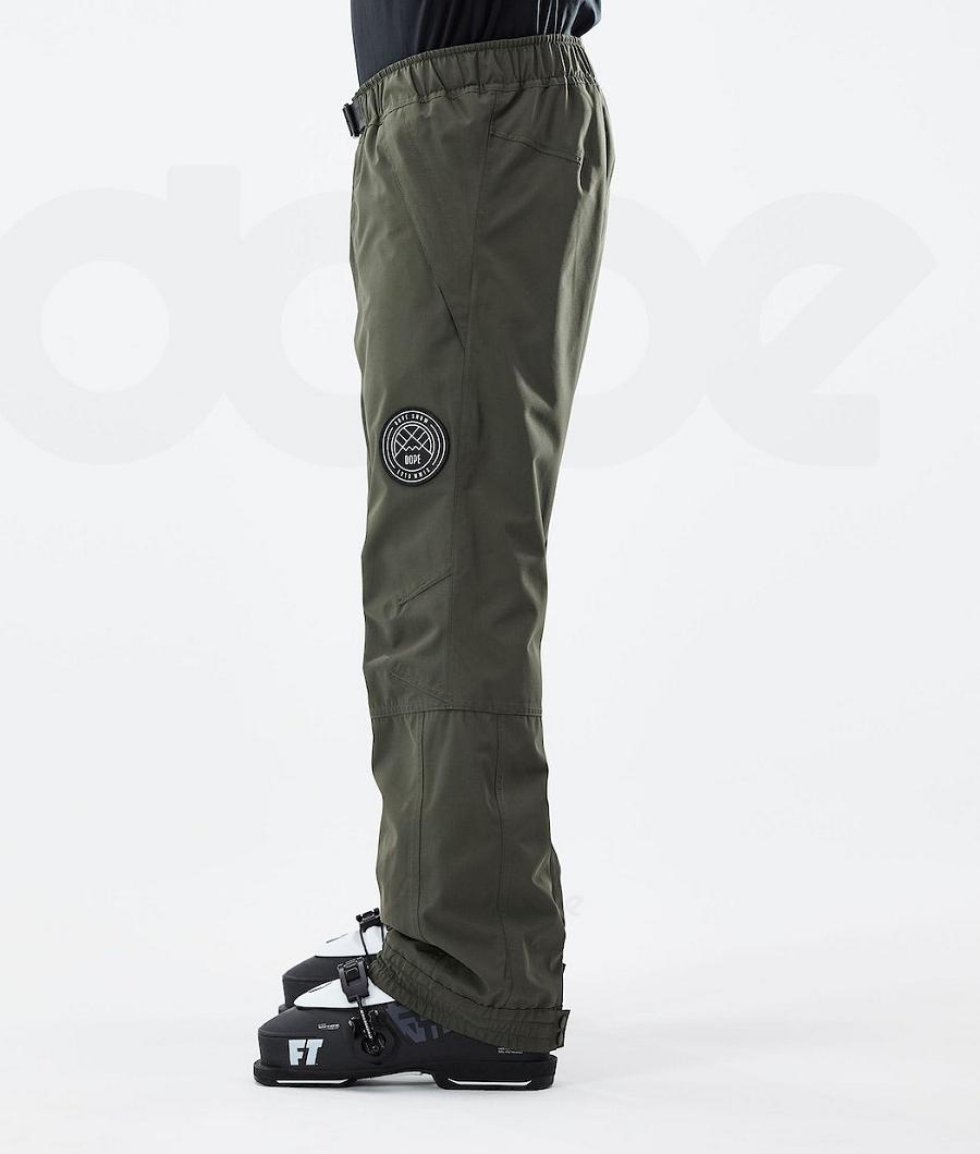 Olive Men's Dope Blizzard 2021 Ski Pants | NZ_D1518