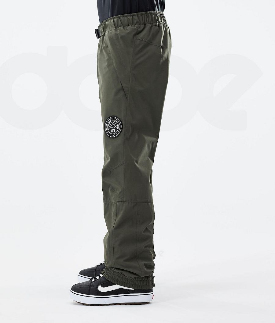 Olive Men's Dope Blizzard 2021 Snowboard Pants | NZ_D2052