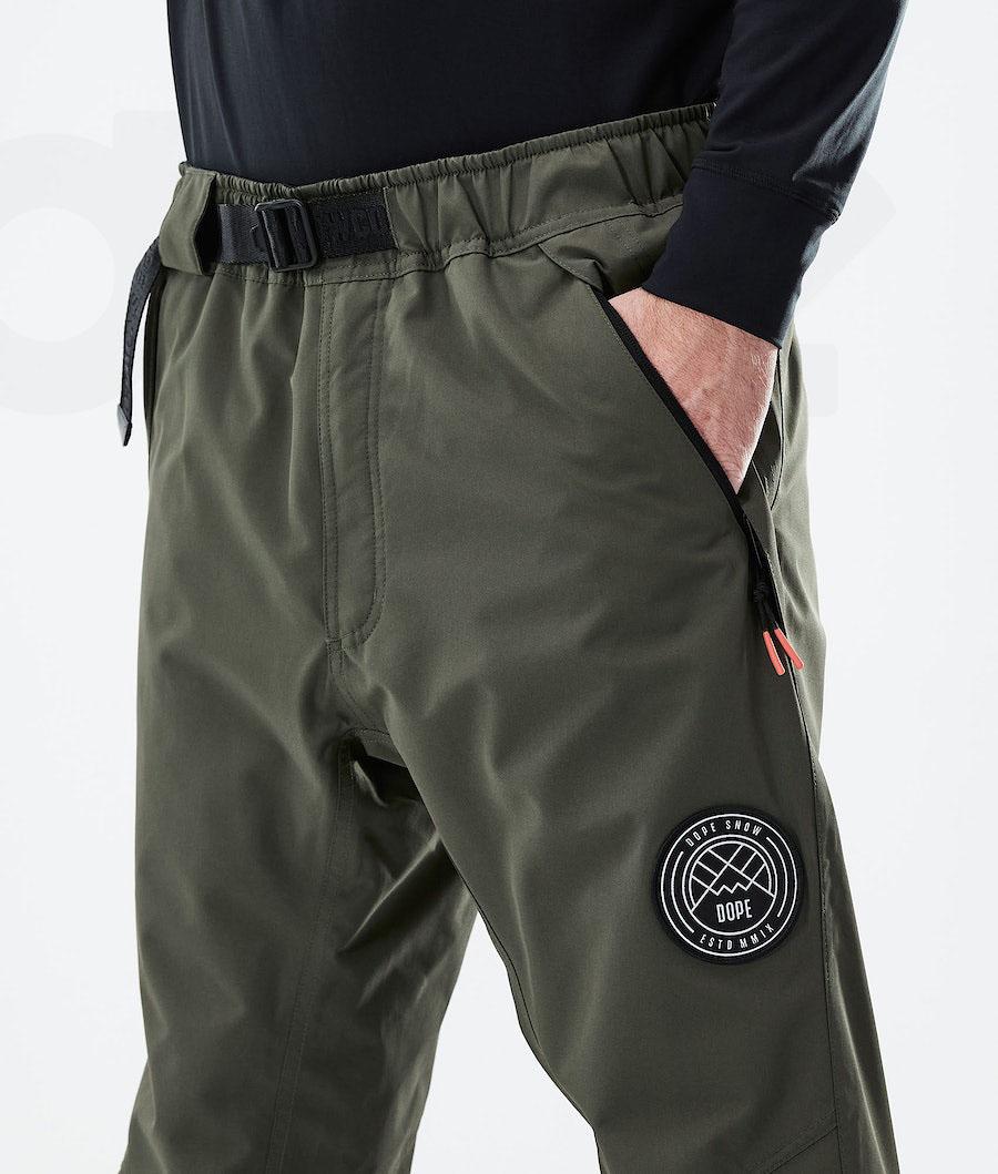 Olive Men's Dope Blizzard 2021 Snowboard Pants | NZ_D2052