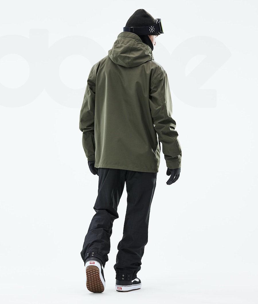 Olive Men's Dope Blizzard 2021 Snowboard Jackets | NZ_D2454