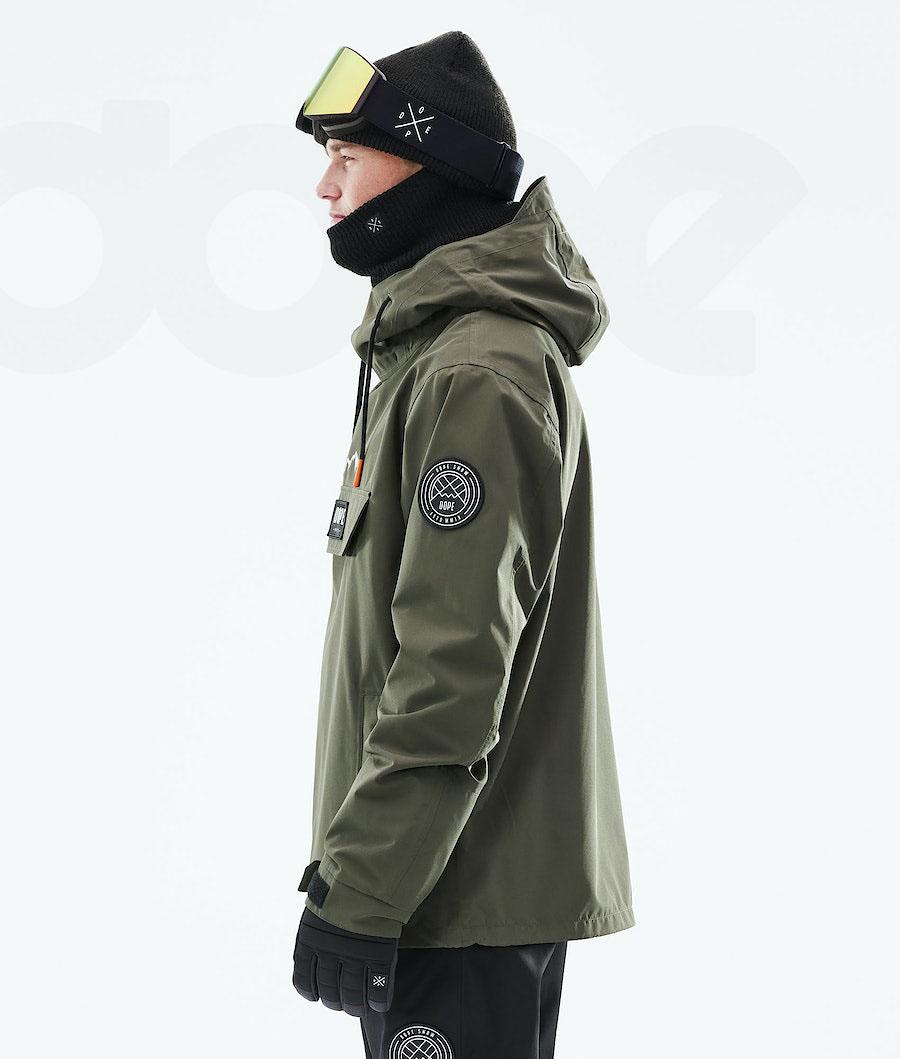 Olive Men's Dope Blizzard 2021 Snowboard Jackets | NZ_D2454