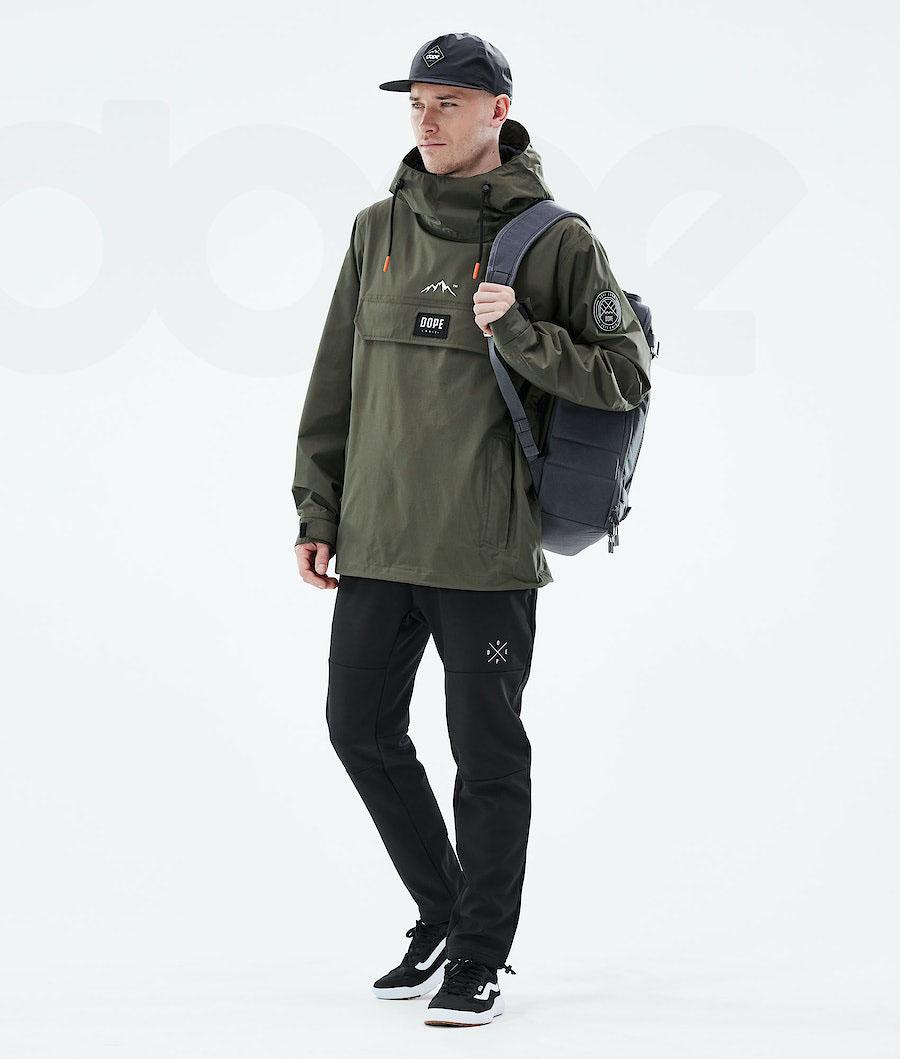 Olive Men's Dope Blizzard Light Outdoor Jackets | NZ_D2396