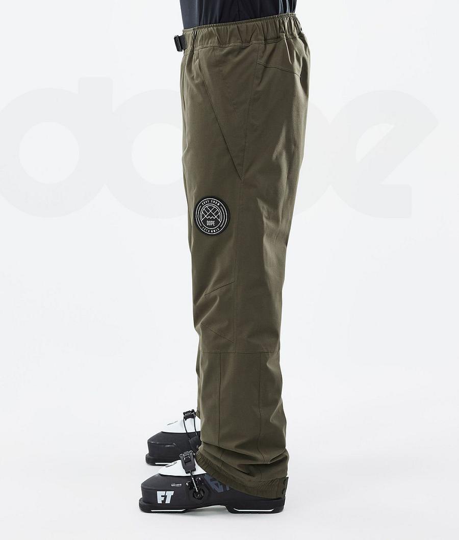 Olive Men's Dope Blizzard Ski Pants | NZ_D1717