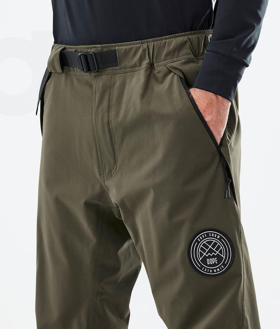Olive Men's Dope Blizzard Snowboard Pants | NZ_D2447
