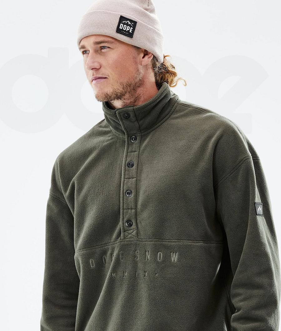 Olive Men's Dope Comfy 2021 Fleece | NZ_D2474