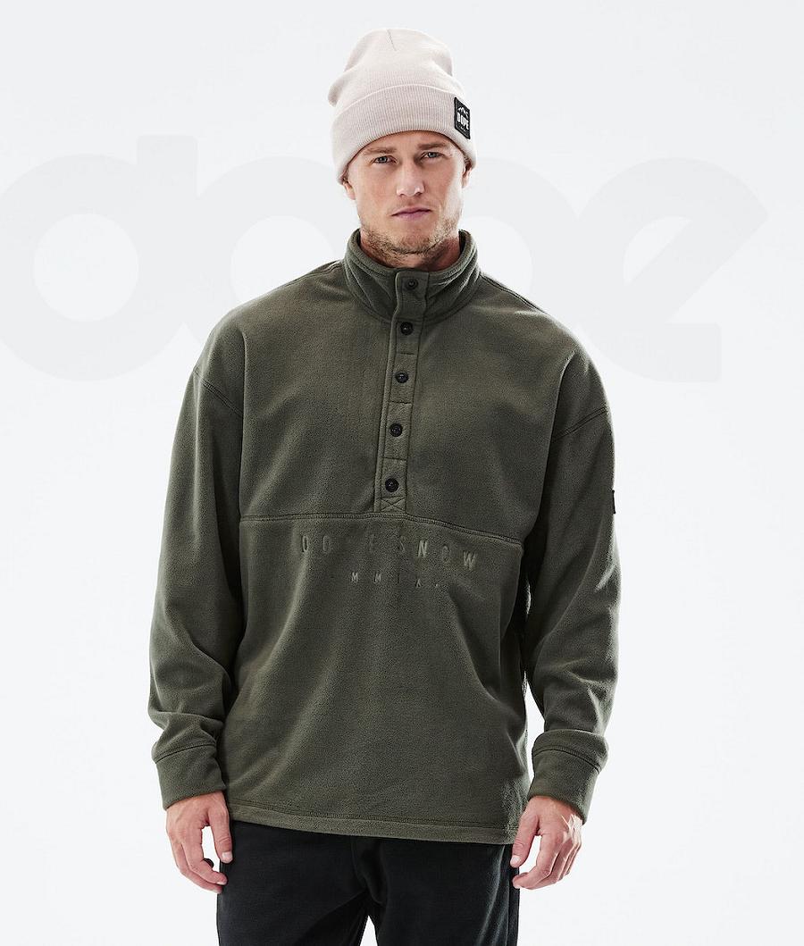 Olive Men\'s Dope Comfy 2021 Fleece | NZ_D2474