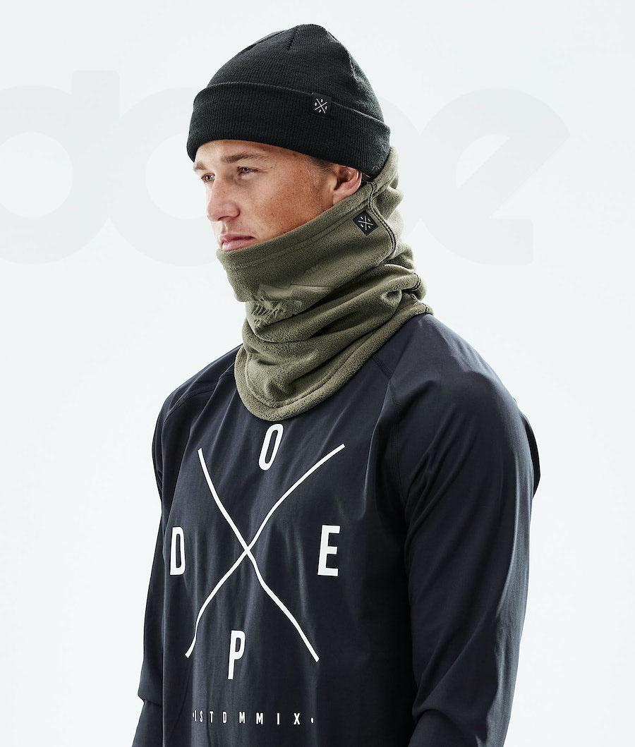 Olive Men's Dope Cozy Tube Facemasks | NZ_D2210