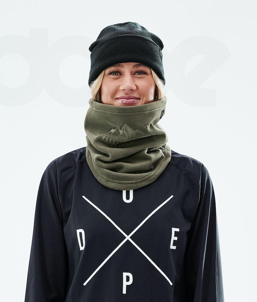 Olive Men's Dope Cozy Tube Facemasks | NZ_D2210
