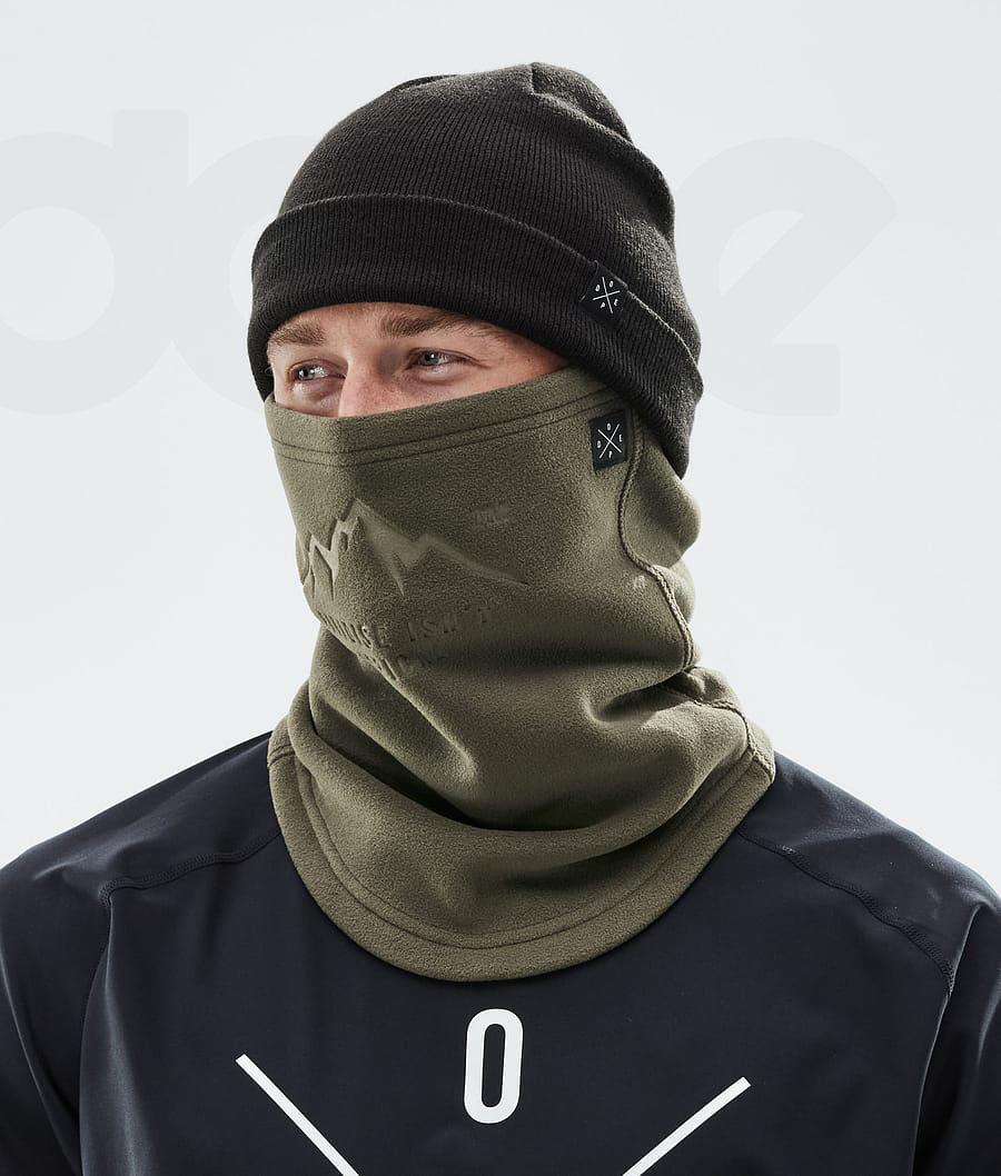 Olive Men's Dope Cozy Tube Facemasks | NZ_D2239