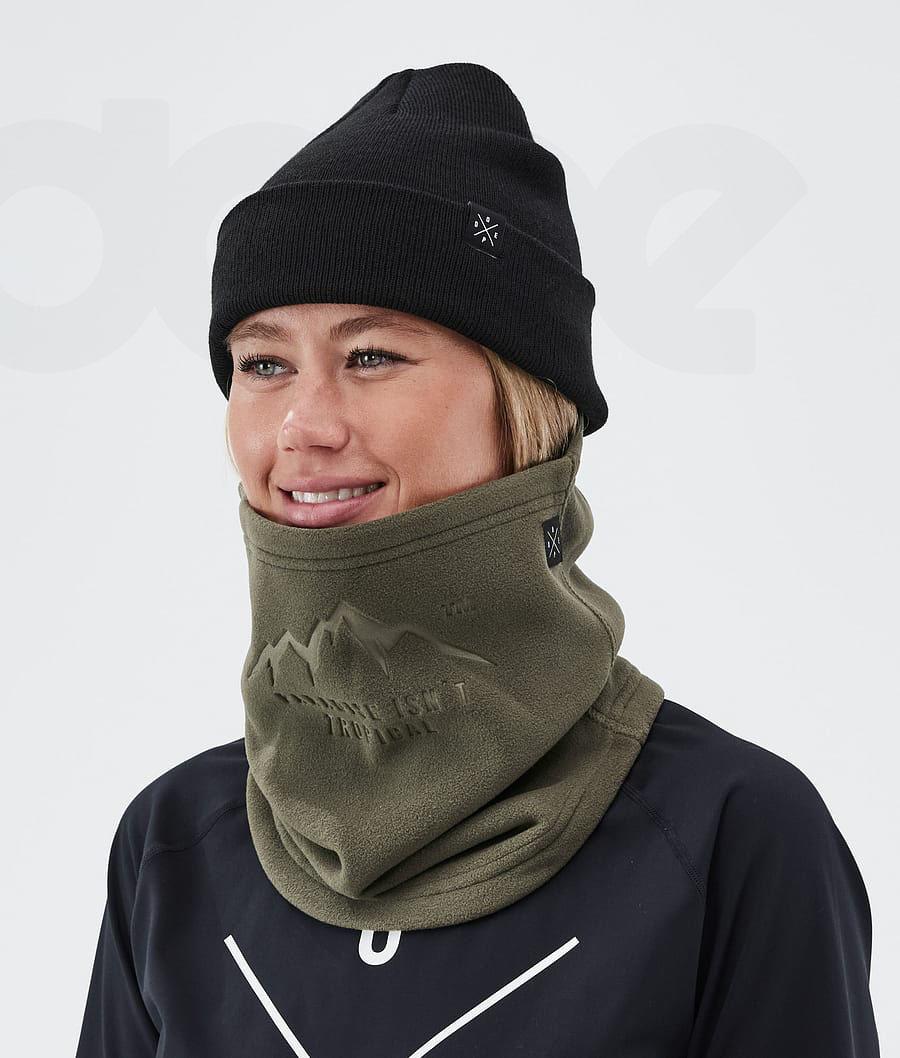 Olive Men's Dope Cozy Tube Facemasks | NZ_D2239