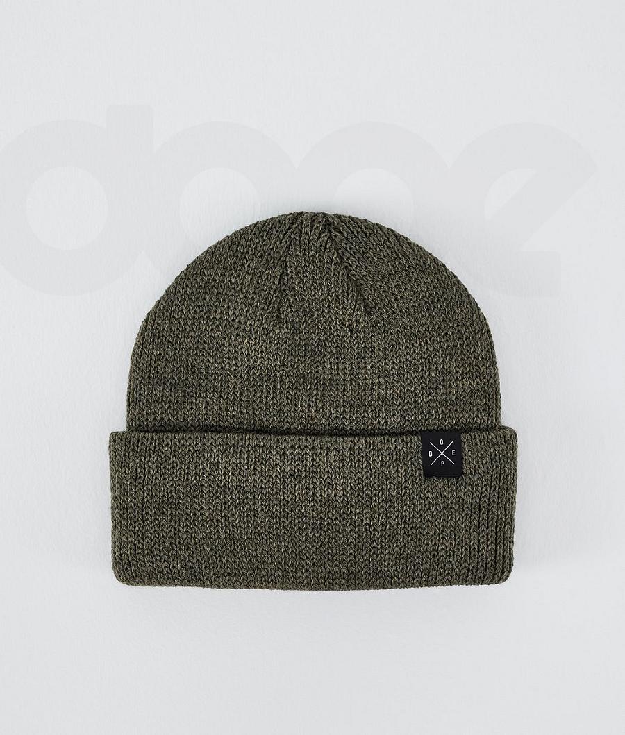 Olive Men\'s Dope Drifter II Beanies | NZ_D1147
