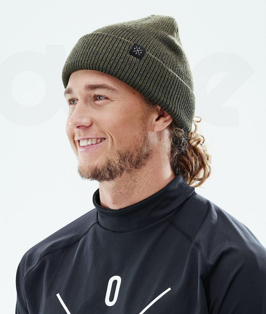 Olive Men's Dope Drifter II Beanies | NZ_D1938