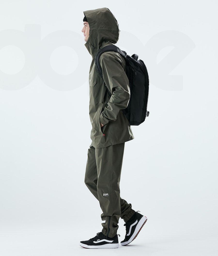 Olive Men's Dope Drizzard Outdoor Jackets | NZ_D1647
