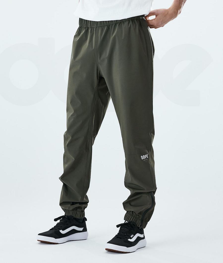 Olive Men's Dope Drizzard Outdoor Pants | NZ_D2160