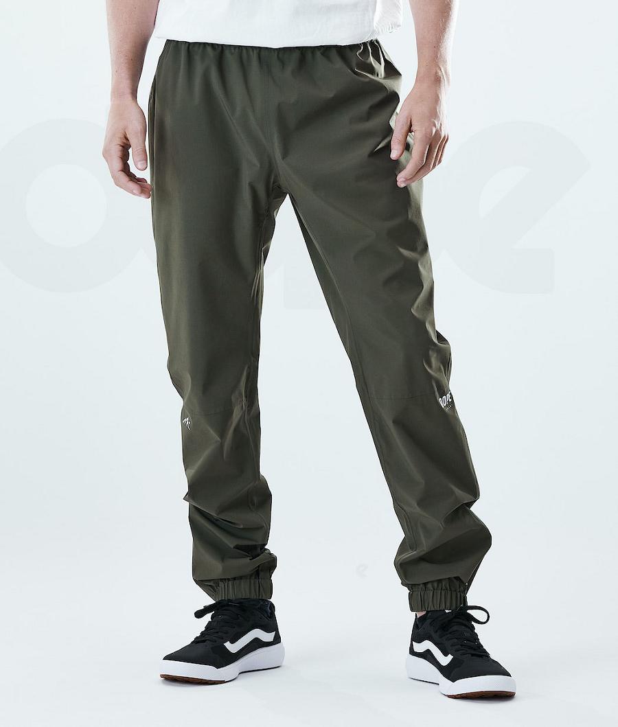 Olive Men\'s Dope Drizzard Outdoor Pants | NZ_D2160
