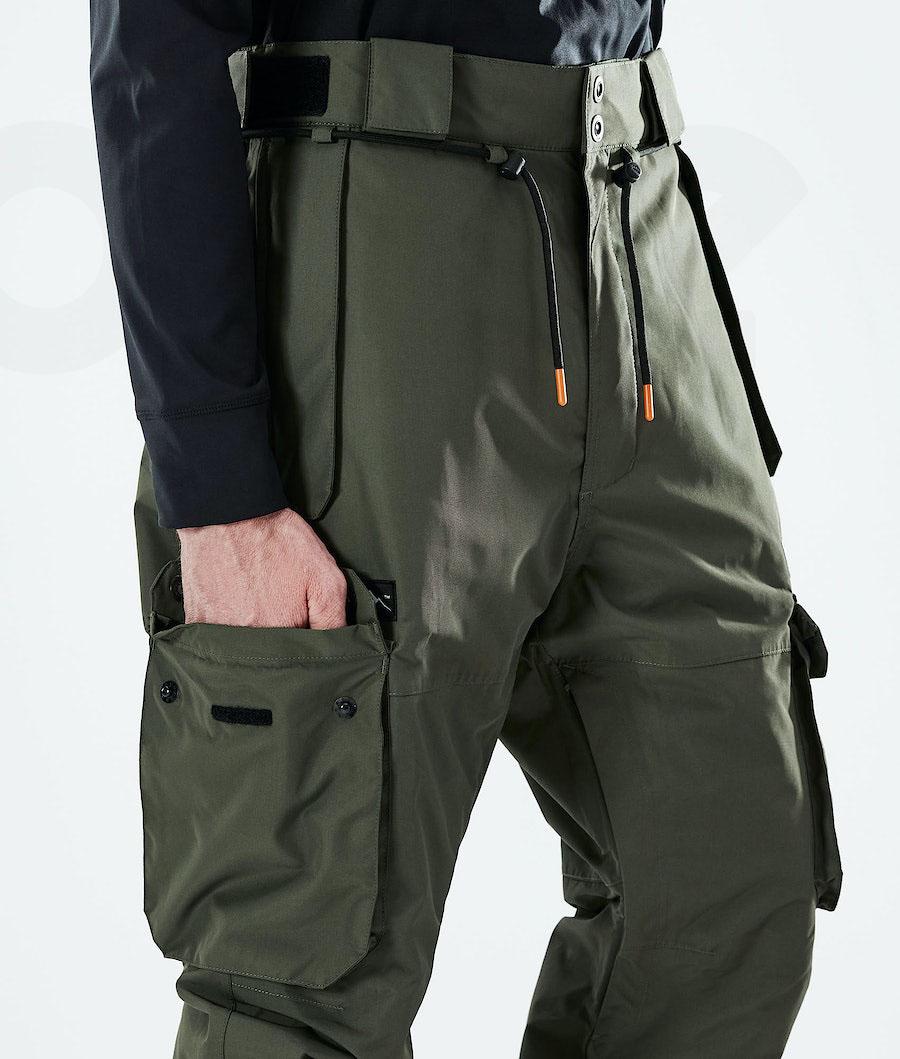 Olive Men's Dope Iconic 2021 Ski Pants | NZ_D2101