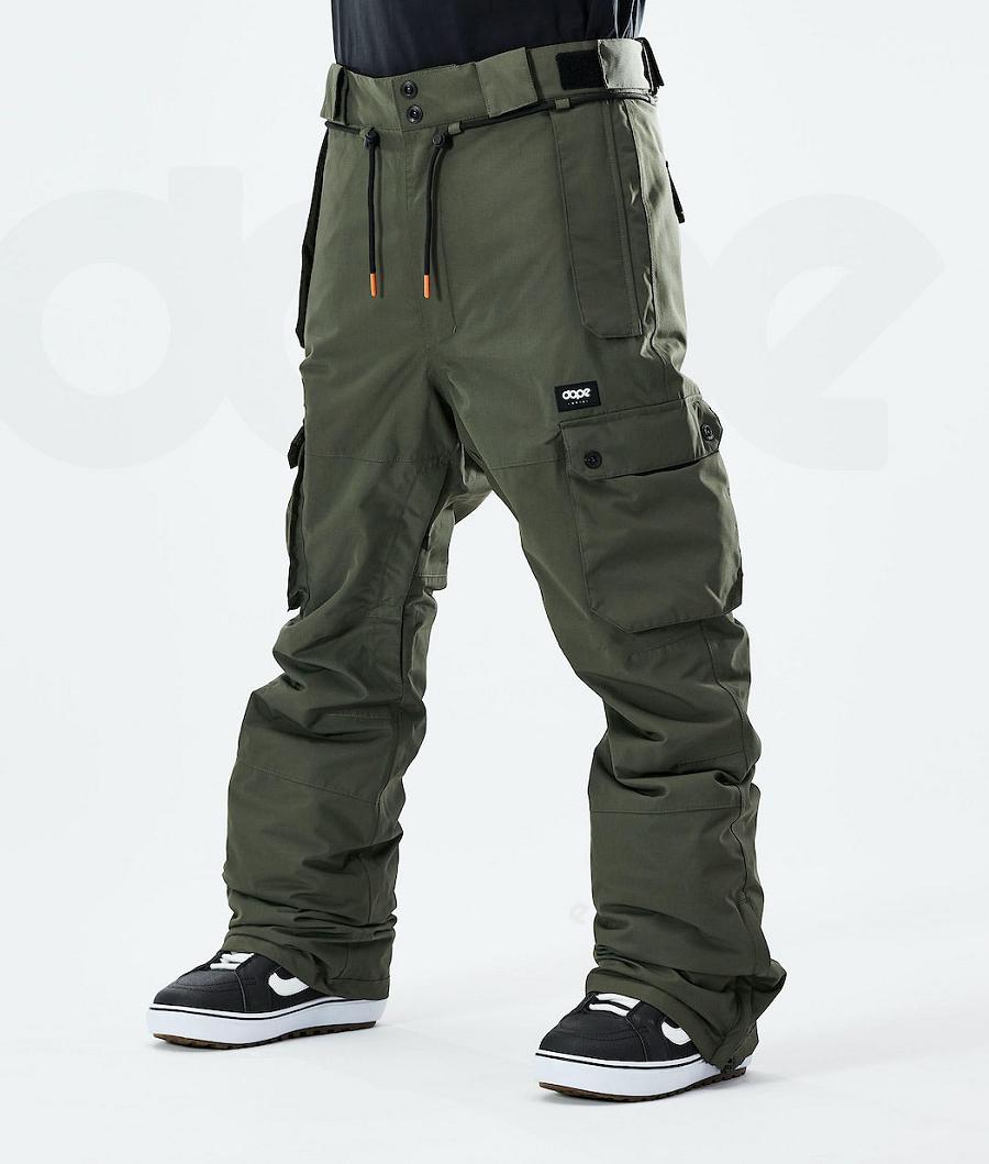Olive Men\'s Dope Iconic 2021 Snowboard Pants | NZ_D2318