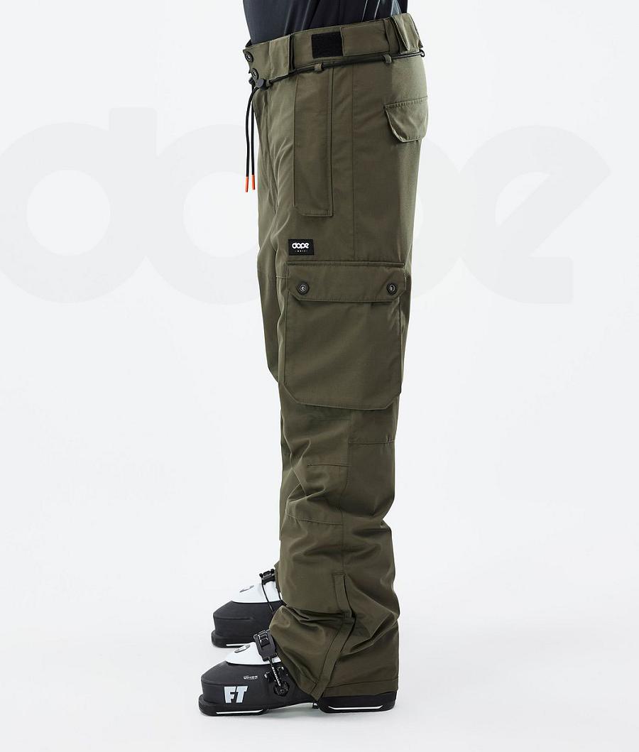 Olive Men's Dope Iconic Ski Pants | NZ_D1361