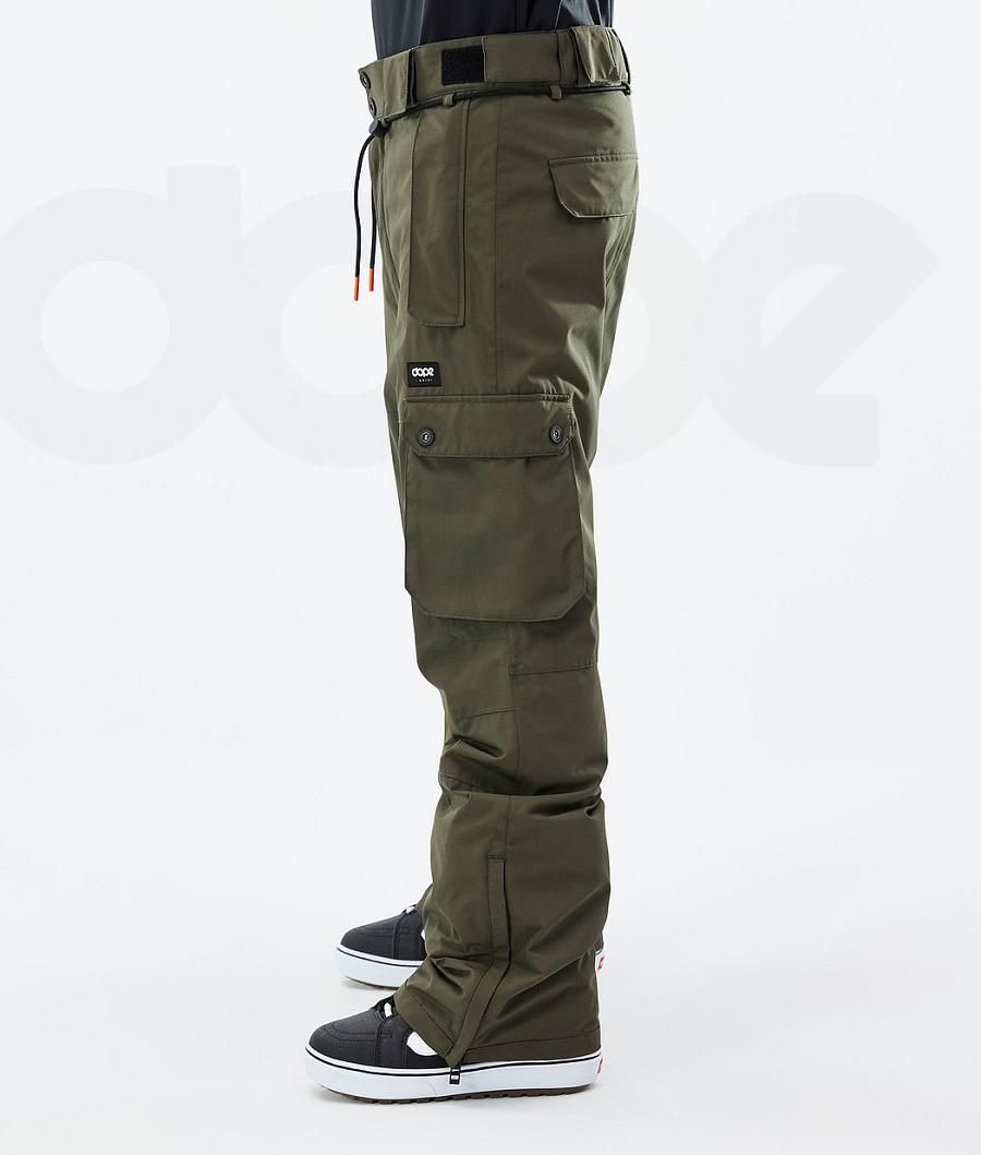 Olive Men's Dope Iconic Snowboard Pants | NZ_D1673