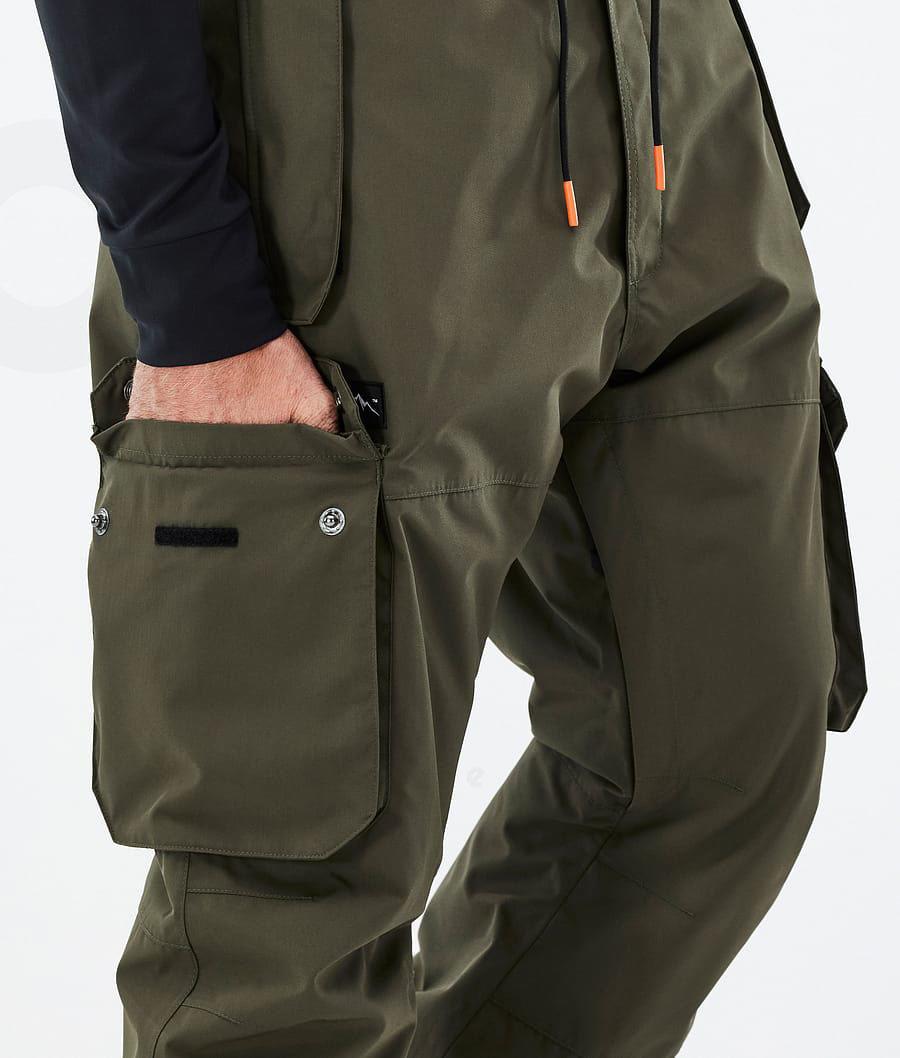 Olive Men's Dope Iconic Snowboard Pants | NZ_D1673